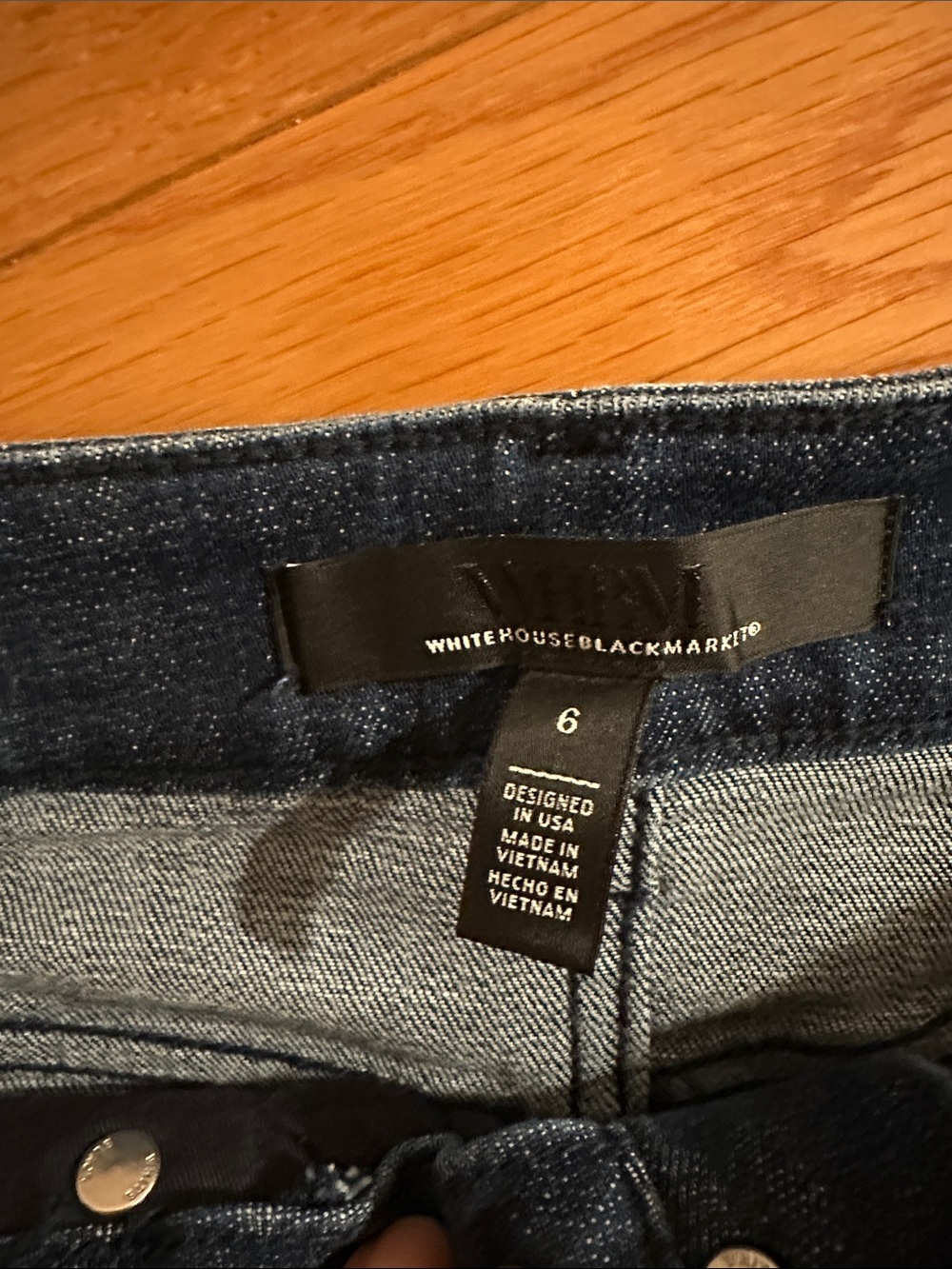 WHBM Denim Pencil Skirt - Picture 2 of 7